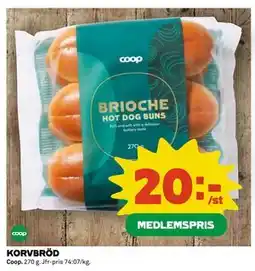 Coop KORVBRÖD erbjuda