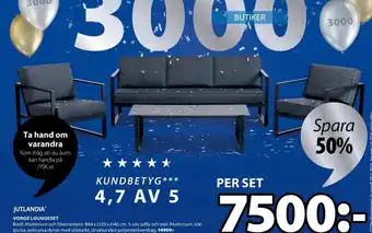 JYSK Jutlandia Vonge Loungeset erbjuda