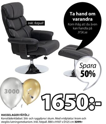 JYSK Hasselager Fåtölj erbjuda