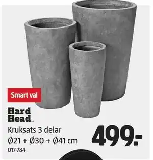 Jula Kruksats 3 delar Ø21 + Ø30 + Ø41 cm erbjuda