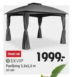 Jula Paviljong 3,3x3,3 m erbjuda