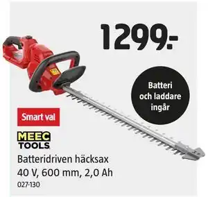 Jula Batteridriven häcksax 40 V, 600 mm, 2,0 Ah erbjuda