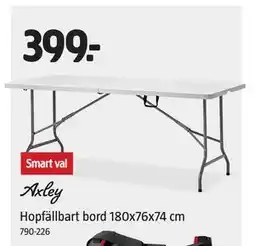 Jula Hopfällbart bord 180x76x74 cm erbjuda