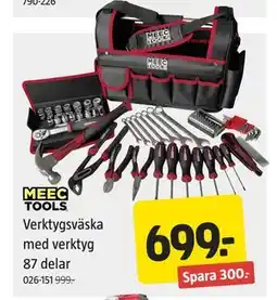Jula Verktygsväska med verktyg 87 delar erbjuda
