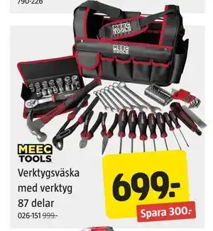 Jula Verktygsväska med verktyg 87 delar erbjuda
