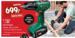 Jula Skruvdragare 38 Nm, 18 V, 2,0 Ah erbjuda