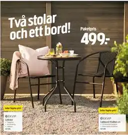 Jula Två stolar och ett bord! erbjuda