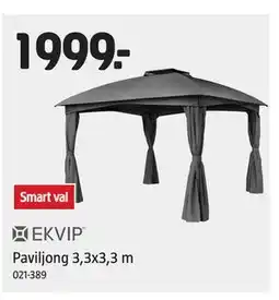 Jula Paviljong 3,3x3,3 m erbjuda