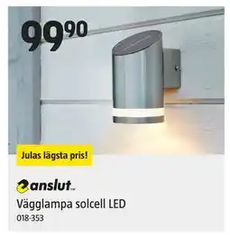 Jula Vägglampa solcell LED erbjuda