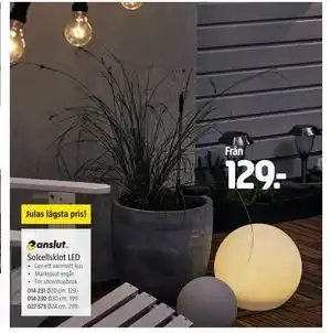 Jula Solcellsklot LED erbjuda