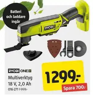 Jula Multiverktyg 18 V, 2,0 Ah erbjuda
