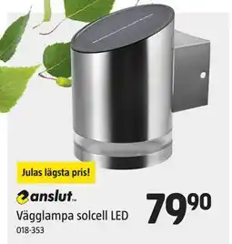 Jula Vägglampa solcell LED erbjuda