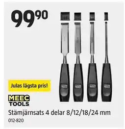 Jula Stämjärnsats 4 delar 8/12/18/24 mm erbjuda