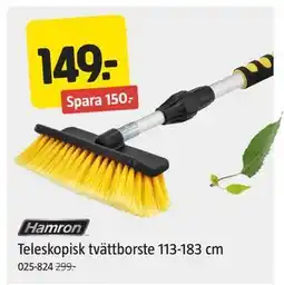 Jula Teleskopisk tvättborste 113-183 cm erbjuda