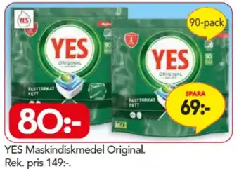 Bo Ohlsson YES Maskindiskmedel Original erbjuda