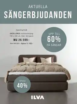 ILVA Aktuella sängerbjudanden erbjuda