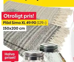 Rusta Pläd Sima XL erbjuda