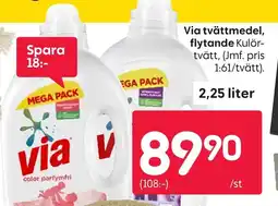 Rusta VIA tvättmedel, flytande erbjuda
