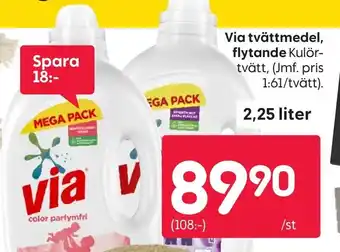 Rusta VIA tvättmedel, flytande erbjuda