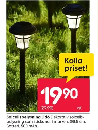 Rusta Solcellsbelysning Lidö erbjuda