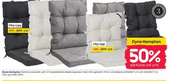 Rusta Dyna Hampton erbjuda
