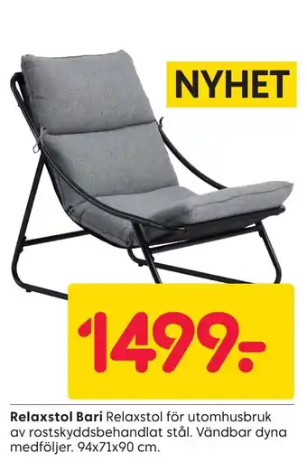 Rusta Relaxstol Bari erbjuda
