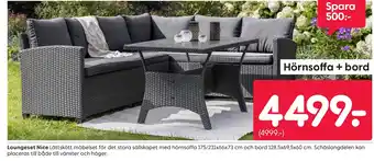 Rusta Loungeset Nice erbjuda