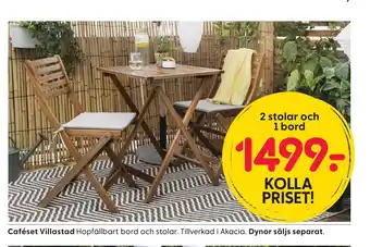 Rusta Caféset Villastad erbjuda