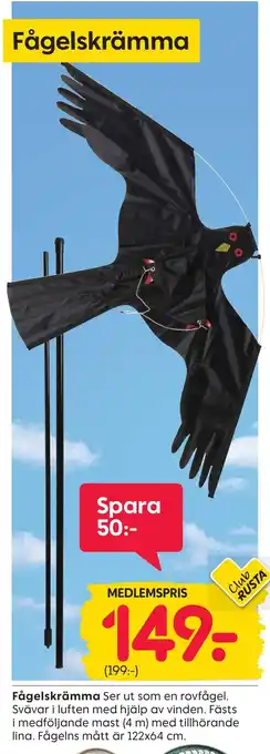 Rusta Fågelskrämma erbjuda