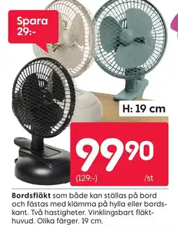Bordsfläkt