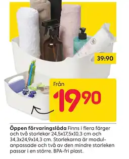 Rusta Öppen förvaringslåda erbjuda