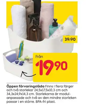 Rusta Öppen förvaringslåda erbjuda