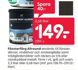 Rusta Fönsterfärg Allround erbjuda