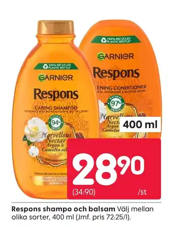 Rusta Respons shampo och balsam erbjuda