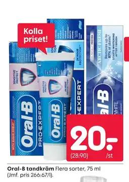 Rusta Oral-B tandkräm erbjuda