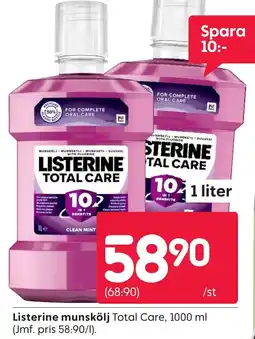 Rusta LISTERINE munskölj erbjuda