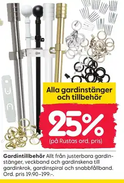 Rusta Gardintillbehör erbjuda