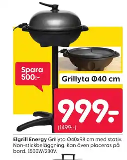 Rusta Elgrill Energy erbjuda