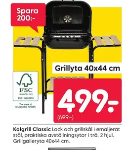 Rusta Kolgrill Classic erbjuda