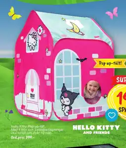 Leklust Hello Kitty. Pop up-tält. erbjuda