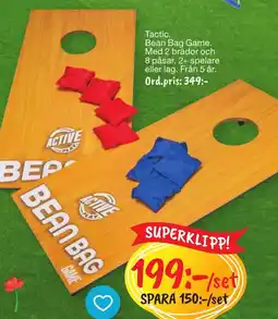 Leklust Tactic. Bean Bag Game. erbjuda