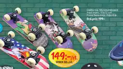Leklust California. Miniskateboard med motiv. erbjuda