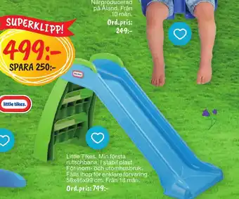 Leklust Little Tikes. Min första rutschbana. erbjuda
