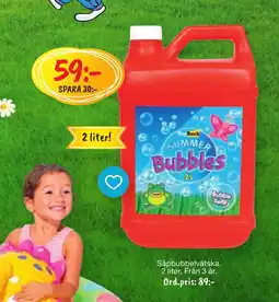 Leklust Såpbubbelvätska. erbjuda