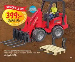 Leklust Bruder. Schäffer Kompaktlastare. erbjuda