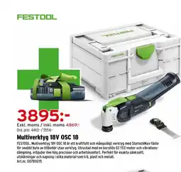 Optimera Multiverktyg 18V OSC 18 erbjuda