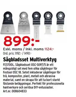 Optimera Sågbladsset Multiverktyg erbjuda