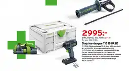 Optimera Slagskruvdragare TID 18 BASIC erbjuda