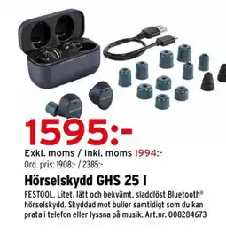 Optimera Hörselskydd GHS 25 1 erbjuda