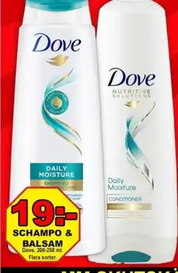 Mycket Mer DOVE Schampo & balsam erbjuda